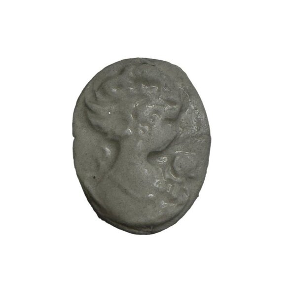 Mixed Media Art Canvas in Glass, Metalwork Nat. Stones & Handmade Clay Cameos - Picture 12 of 13